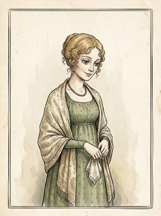 Becky Sharp, drawn from the book