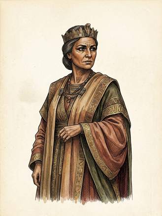 Cleopatra, drawn from the book
