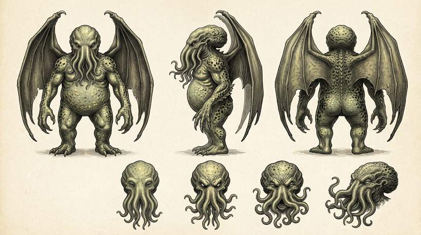 Front, side and back views
