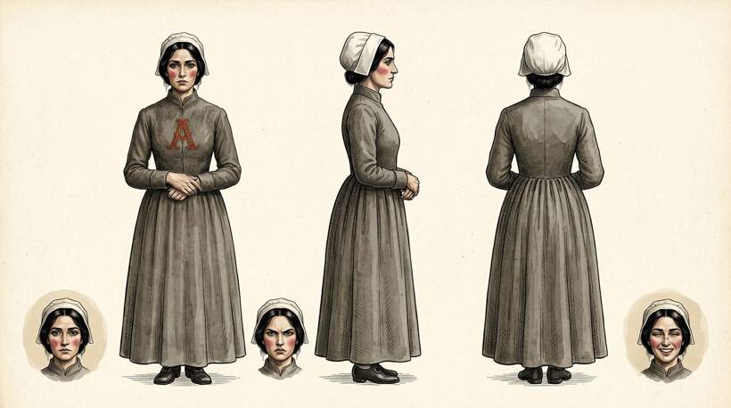 Front, side and back views
