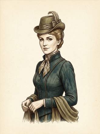 Irene Adler, drawn from the book