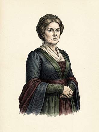 Lady Catherine de Bourgh, drawn from the book